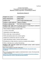 Prakses atskaite 'Praktikuma pārskats', 1.
