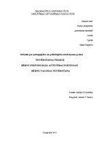 Prakses atskaite 'Bērnu valodas novērošana', 1.