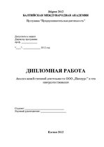 Diplomdarbs 'SIA "X" saimnieciskās darbības analīze un tās pilnveidošana', 2.