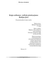 Referāts 'Kuģu satiksmes radītais piesārņojums Baltijas jūrā', 1.
