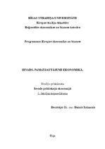 Konspekts 'Pamatjautājumi ekonomikā', 1.