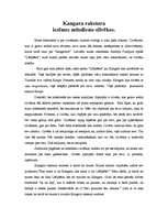 Eseja 'Kangara rakstura iezīmes mūsdienu cilvēkos', 1.