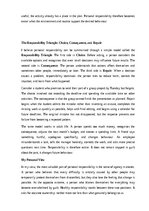 Eseja 'The importance of personal responsibility', 13.