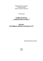 Referāts 'Pierādījumi administratīvajā procesā', 1.