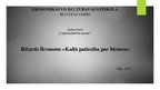Prezentācija 'Ričards Brensons "Kailā patiesība par biznesu"', 1.