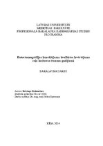 Diplomdarbs 'Datortomogrāfijas izmeklējuma kvalitātes izvērtējums ceļa locītavas traumu gadīj', 1.