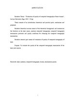 Diplomdarbs 'Datortomogrāfijas izmeklējuma kvalitātes izvērtējums ceļa locītavas traumu gadīj', 3.