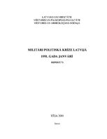 Referāts 'Militāri politiskā krīze Latvijā 1991.gada janvārī', 1.