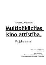 Referāts 'Multiplikācijas kino attīstība', 1.