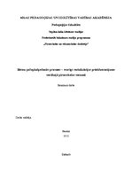 Diplomdarbs 'Bērnu pašapkalpošanās prasmes - svarīgs socializācijas priekšnosacījums vecākajā', 1.