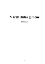 Referāts 'Vardarbība ģimenē', 1.