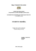 Paraugs 'Studiju darbs programmēšanas valodā. Studentu sekmība', 1.