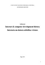Referāts 'Internet & Computer Development History - Interneta un datoru attīstības vēsture', 1.
