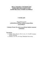 Eseja 'No centra uz perifēriju: kultūru semiozes mehānisms', 1.
