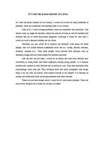 Eseja 'If I Were the Prime - Minister of Latvia', 2.