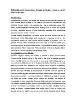 Konspekts 'Politiskās varas organizācijas formas – politiskie režīmi un valsts iekārtas for', 1.