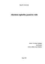 Referāts 'Alkohola izplatība jauniešu vidū', 1.