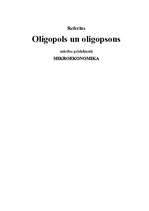 Referāts 'Oligopols un oligopsons', 1.