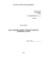 Referāts 'Ceļu satiksmes drošības tiesiskie aspekti un problēmas Latvijā', 1.