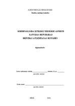 Diplomdarbs 'Kriminālsoda izpildes tiesiskie aspekti Latvijas Republikas brīvības atņemšanas ', 1.