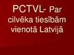 Prezentācija 'Partija "Par cilvēka tiesībām vienotā Latvijā"', 1.