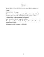 Referāts 'National Characteristics of Scotland and Canada', 2.