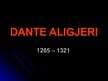 Prezentācija 'Dante Aligjeri', 1.