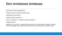Referāts 'Eiro valūtas ieviešana un tās pielietošana Latvijās ekonomikā', 25.