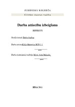 Referāts 'Darba attiecību izbeigšana', 1.