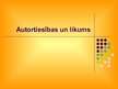 Prezentācija 'Autortiesības', 1.