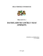 Paraugs 'Daudzlaidumu locīklu sijas aprēķins', 1.