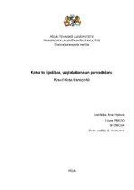 Konspekts 'Koks, tā īpašības, uzglabāšana un pārvadāšana', 1.