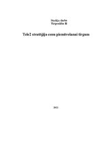 Referāts 'Uzņēmuma "Tele2" stratēģija cenu piemērošanai tirgum', 1.