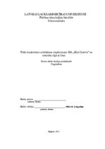 Referāts 'Tiešo konkurentu noteikšana uzņēmumam SIA "Rimi Latvia" un metodes cīņā ar tiem', 1.