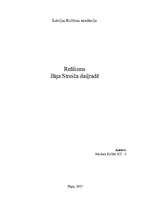 Referāts 'Reālisms Jāņa Streiča daiļradē', 1.