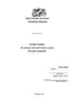 Referāts 'AS "Latvijas valsts meži" finanšu analīze', 1.
