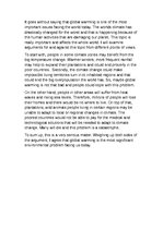 Eseja 'Global Warming', 1.