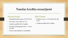Prezentācija 'Banku salīdzinājums uzņēmumiem', 5.