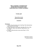 Konspekts 'Patērētāju rīcība tirgū un galējais derīgums', 1.