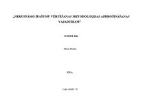 Diplomdarbs 'Nekustamo īpašumu vērtēšanas metožu pilnveidošanas ekonomiskais pamatojums apdro', 71.