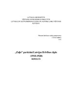 Referāts '"Zaļie" partizāni Latvijas brīvības cīņās (1918-1920)', 1.