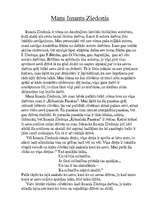 Eseja 'Mans Imants Ziedonis', 1.