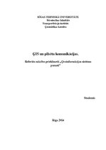 Referāts 'ĢIS un pilsētu komunikācijas', 1.