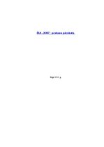 Prakses atskaite 'Prakses atskaite SIA "X"', 1.