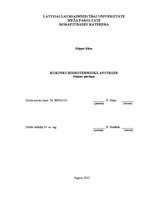 Konspekts 'Koksnes hidrotermiskā apstrāde', 1.