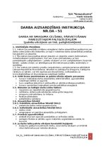 Paraugs 'Darba aizsardzības instrukcija darbā ar smaguma celšanu, pārvietošanai paredz', 1.