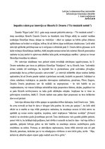 Eseja 'Iespaidu raksts par interviju ar filosofu Danielu Denetu', 1.