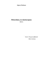 Konspekts 'Pieturzīmes, to raksturojums', 1.