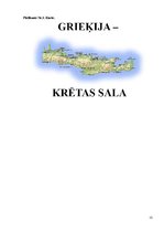 Konspekts 'Maršruta plānošana - Krēta piecās dienās', 12.