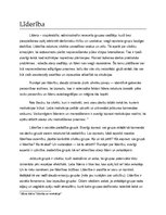 Konspekts 'Līderība', 1.